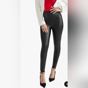 NWT Yummie Faux Leather Shaping Leggings Small